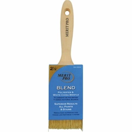 Gourmetgalley 34 2.5 in. White China Bristle Polyester Beavertail Brush - White - 2.5 in. GO3577913